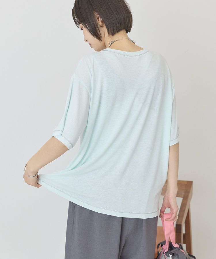 AMERICAN HOLIC「【マルチ機能】配色ステッチルーズTシャツ」|Tシャツ・カットソー|