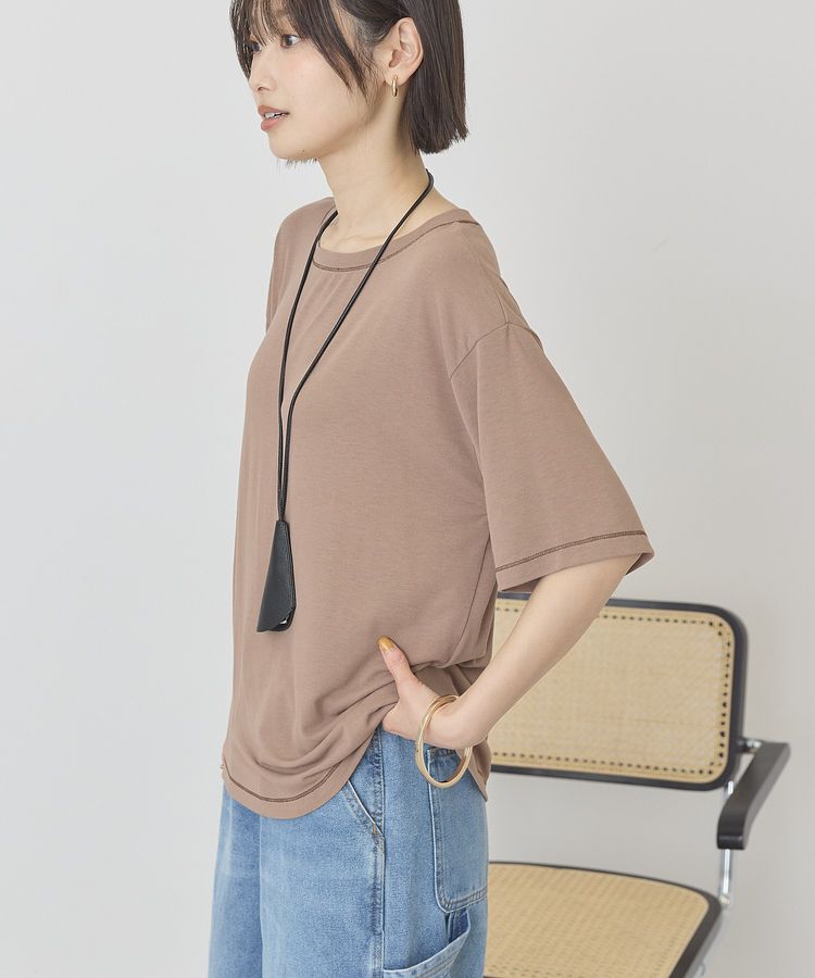 AMERICAN HOLIC「【マルチ機能】配色ステッチルーズTシャツ」|Tシャツ・カットソー|