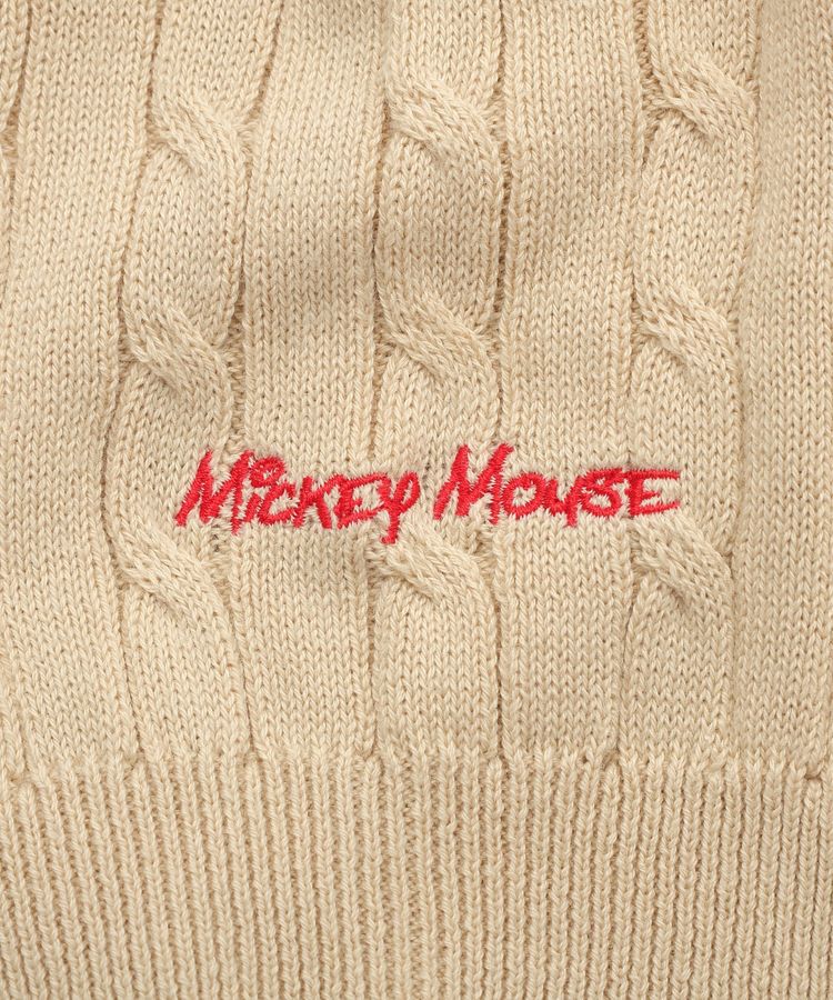 AMERICAN HOLIC「【Mickey&Friends】ケーブルニットポロ」|ニット・セーター|