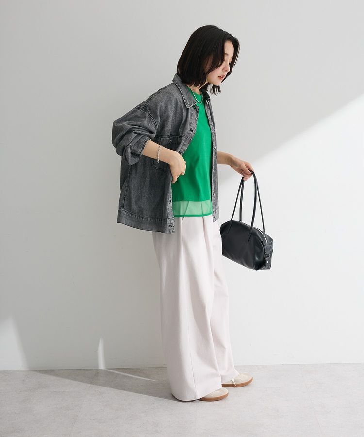 Green Parks「【適ON】遮熱チュールドッキングプルオーバー」|Tシャツ・カットソー|