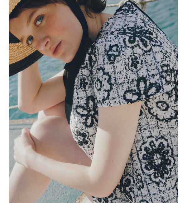 LOULOU WILLOUGHBY「【LOULOU WILLOUGHBY】MALHIA ツイードプルオーバー」|シャツ・ブラウス|