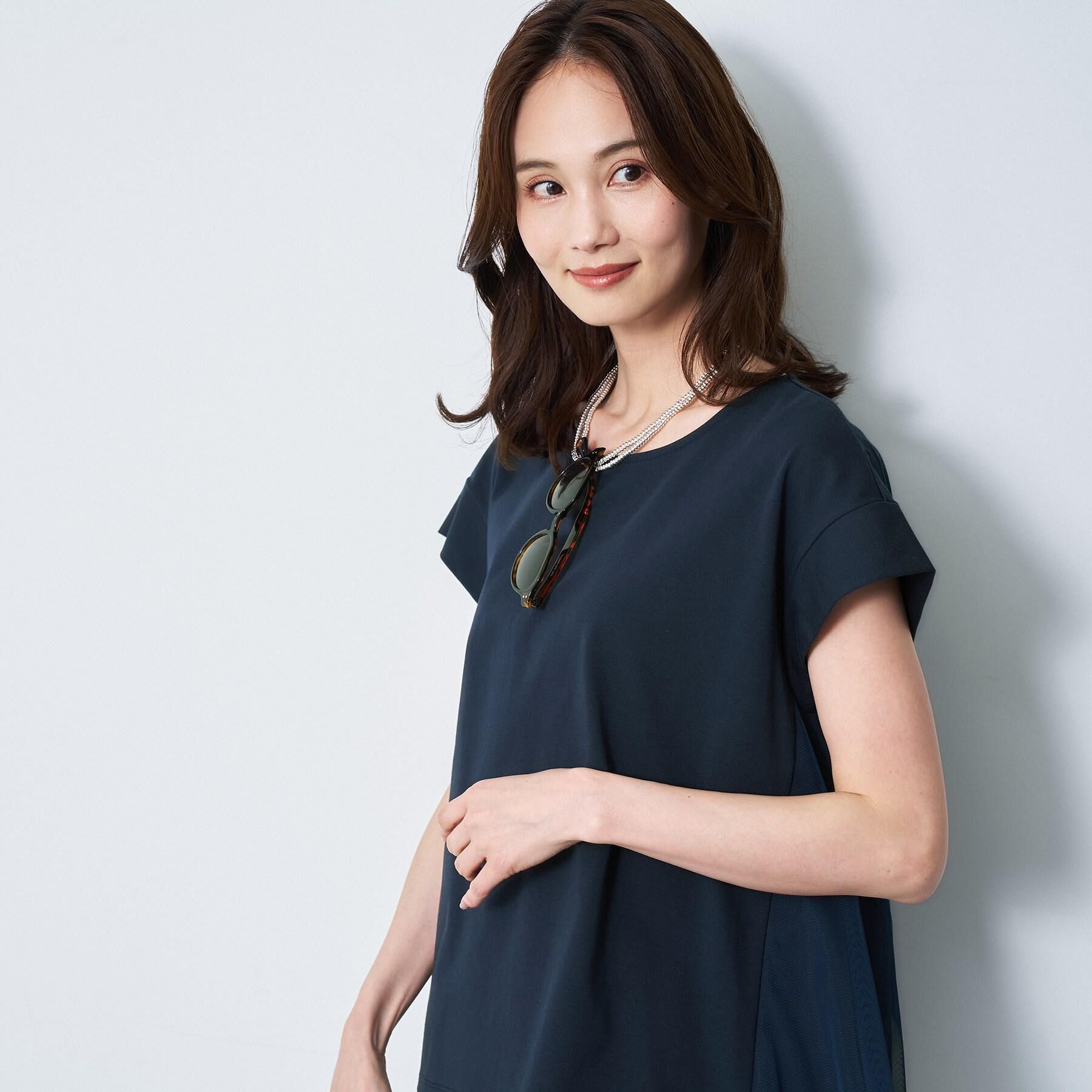 Reflect「チュール&times;ジャージチュニックトップス」|チュニック|