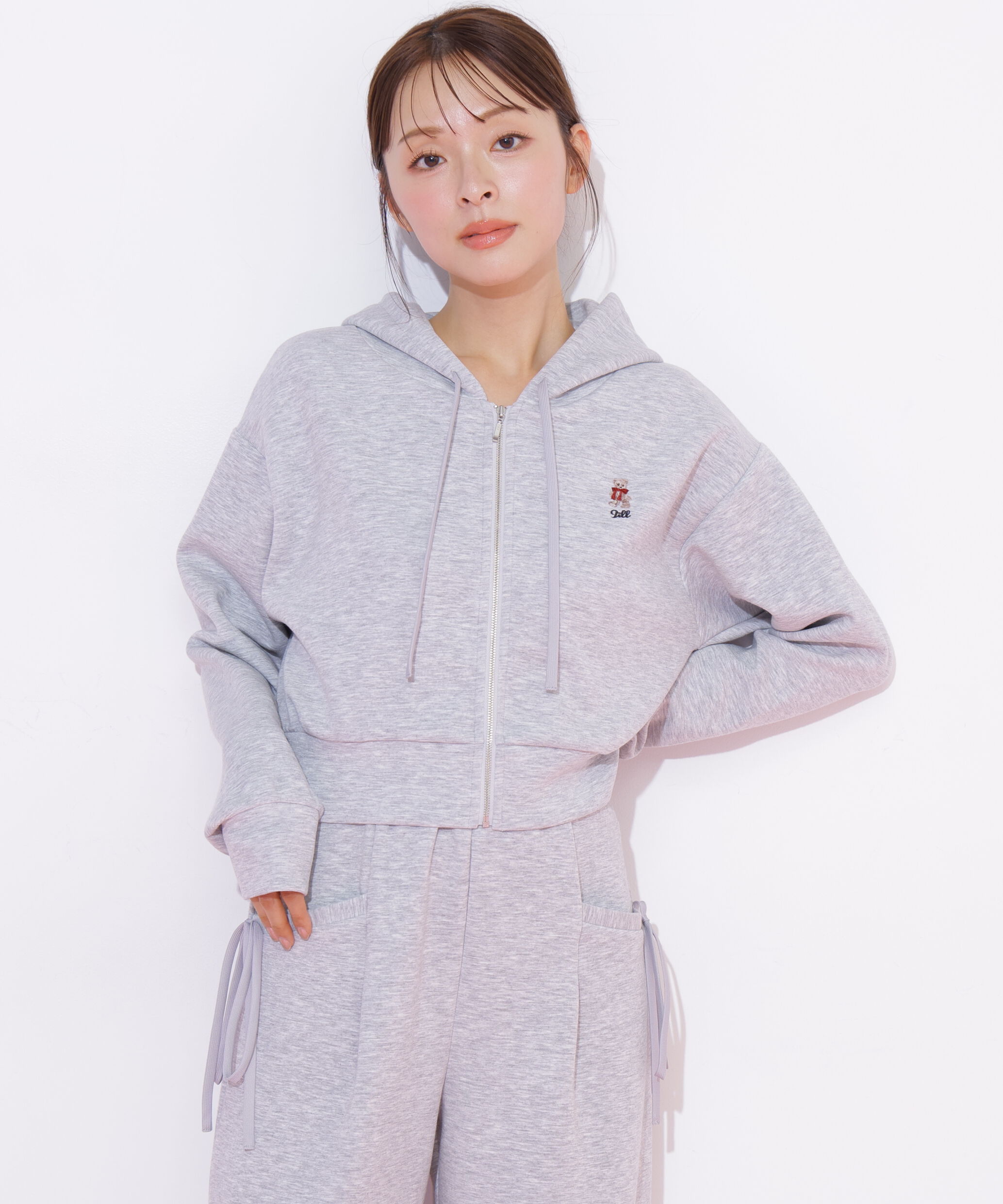  「＜BEARシリーズ＞ワンポイント刺繍パーカー」|Tシャツ・カットソー|