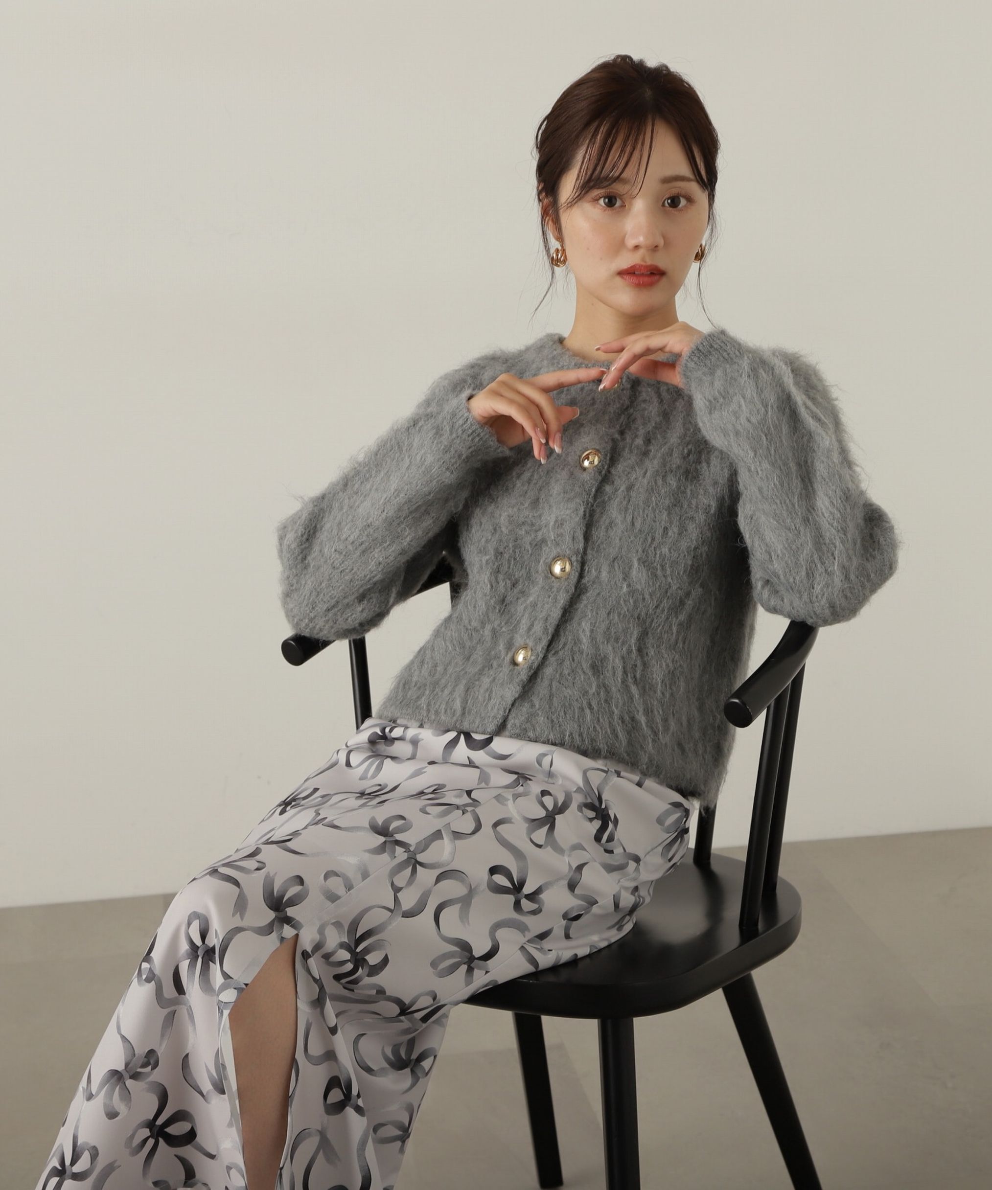 PROPORTION BODY DRESSING「リボン柄ナロースカート　24AW」|スカート|