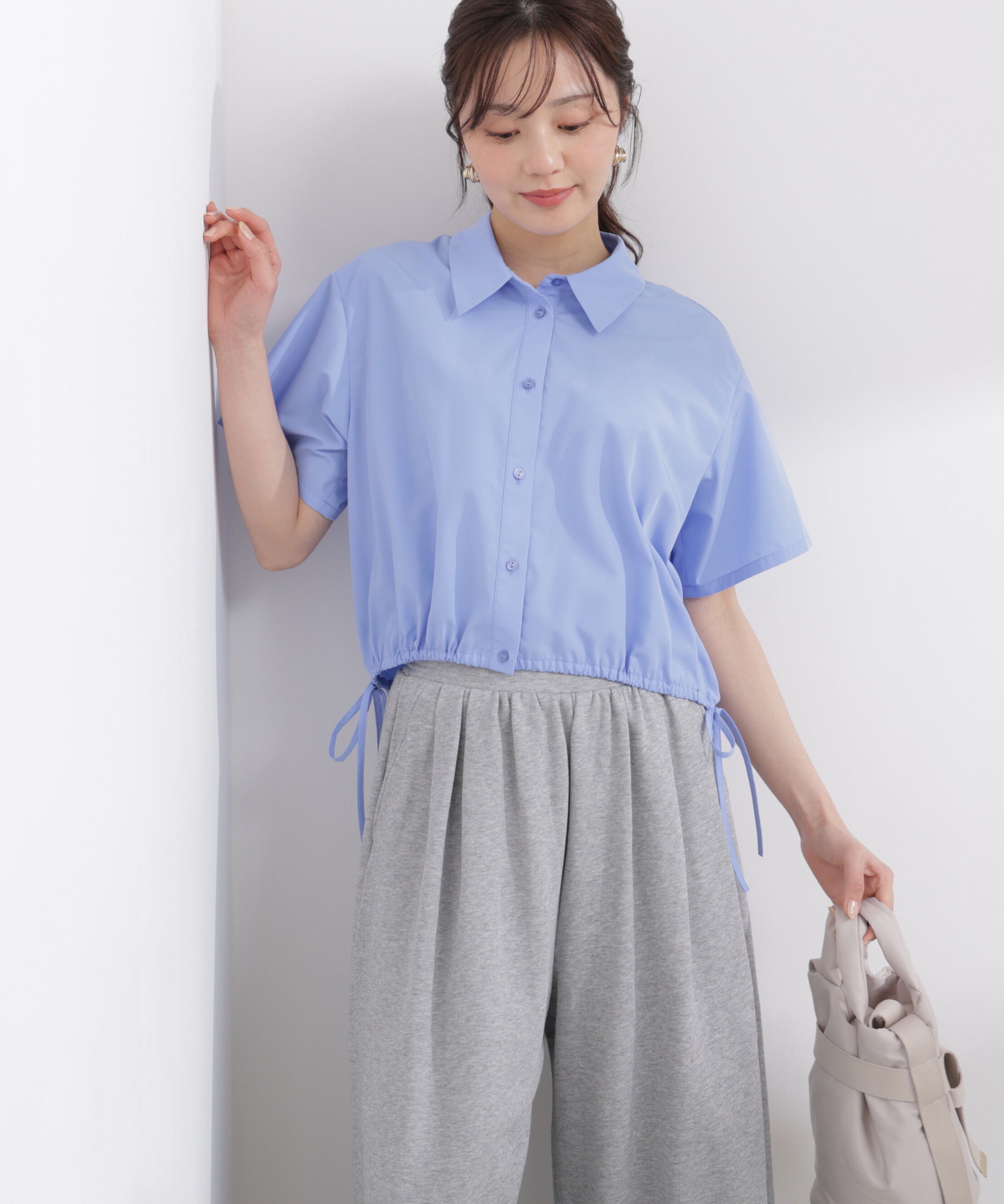 PROPORTION BODY DRESSING「〈EDIT COLOGNE〉ドロスト半袖シャツ 26SS」|シャツ・ブラウス|