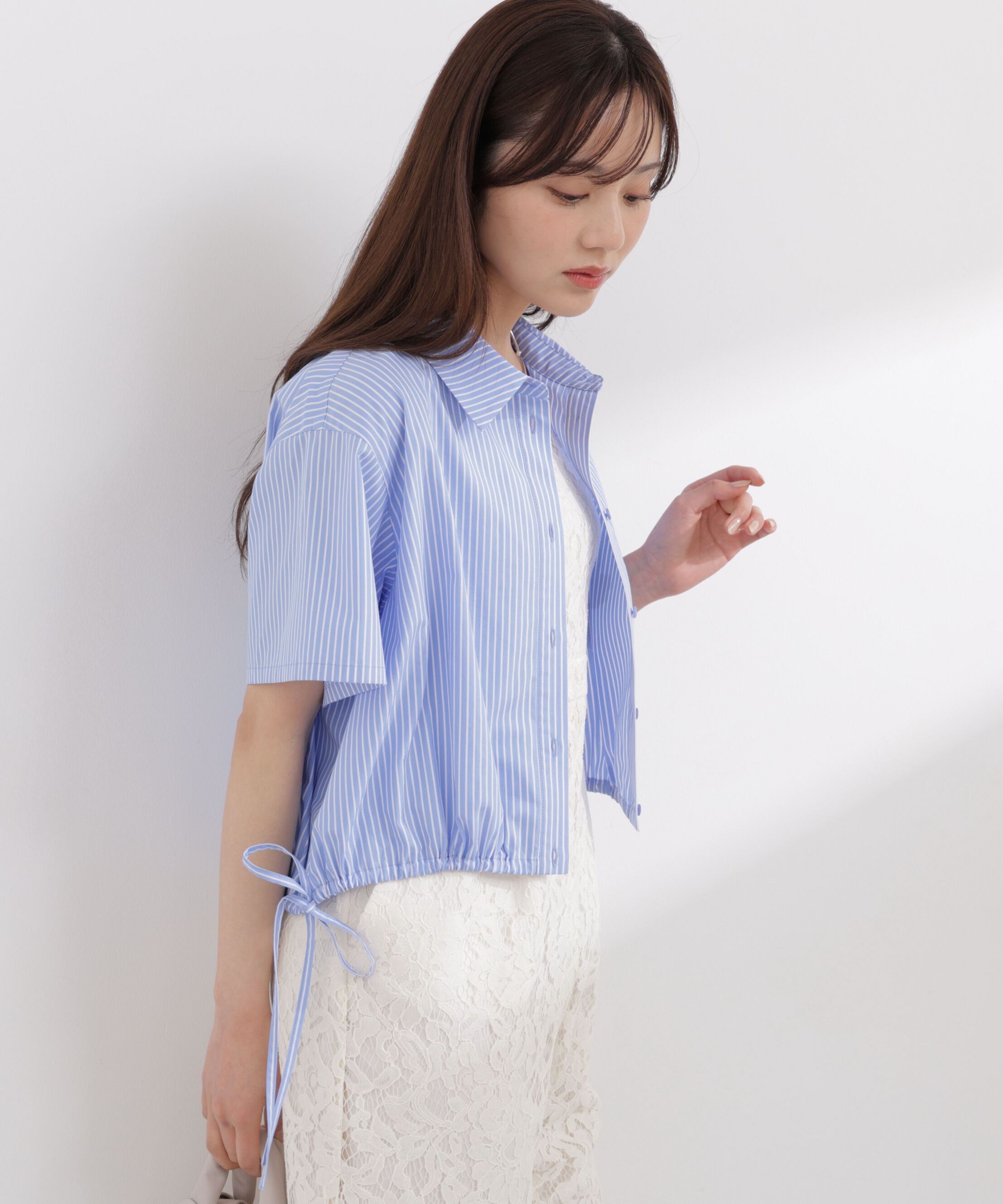 PROPORTION BODY DRESSING「〈EDIT COLOGNE〉ドロスト半袖シャツ 26SS」|シャツ・ブラウス|