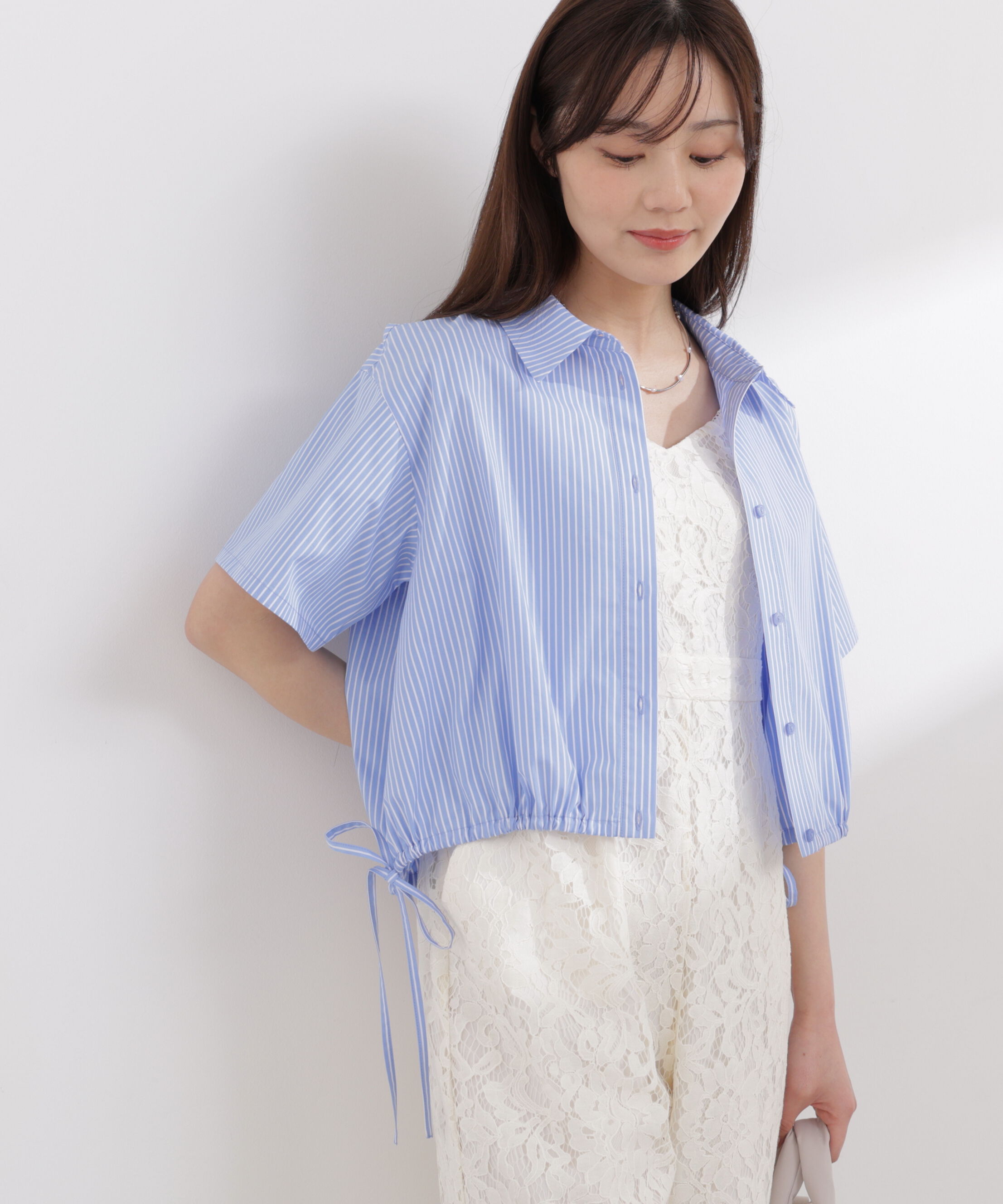 PROPORTION BODY DRESSING「〈EDIT COLOGNE〉ドロスト半袖シャツ 26SS」|シャツ・ブラウス|