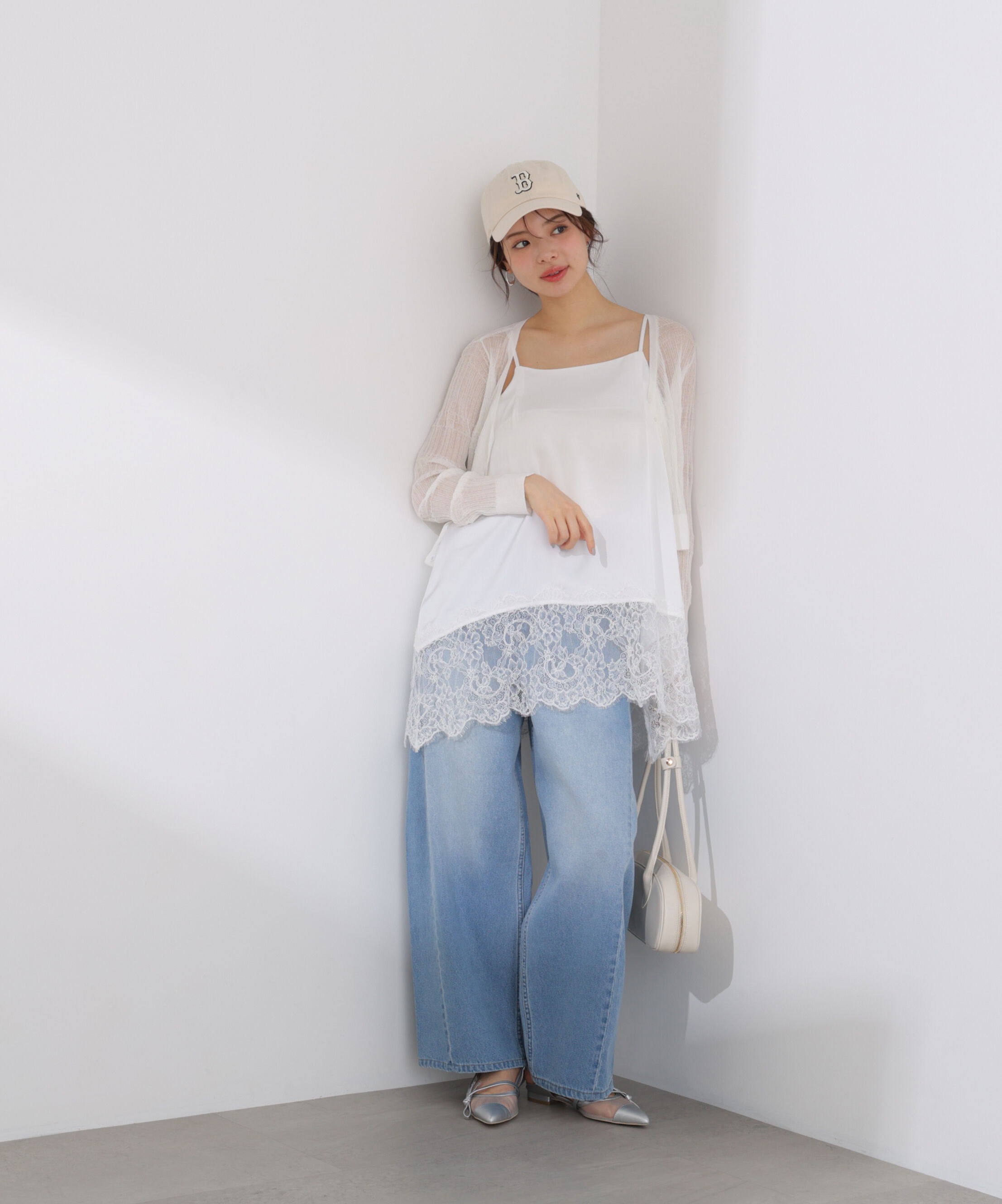 PROPORTION BODY DRESSING「〈a/mie〉ヘムレースキャミソール 26SS」|シャツ・ブラウス|