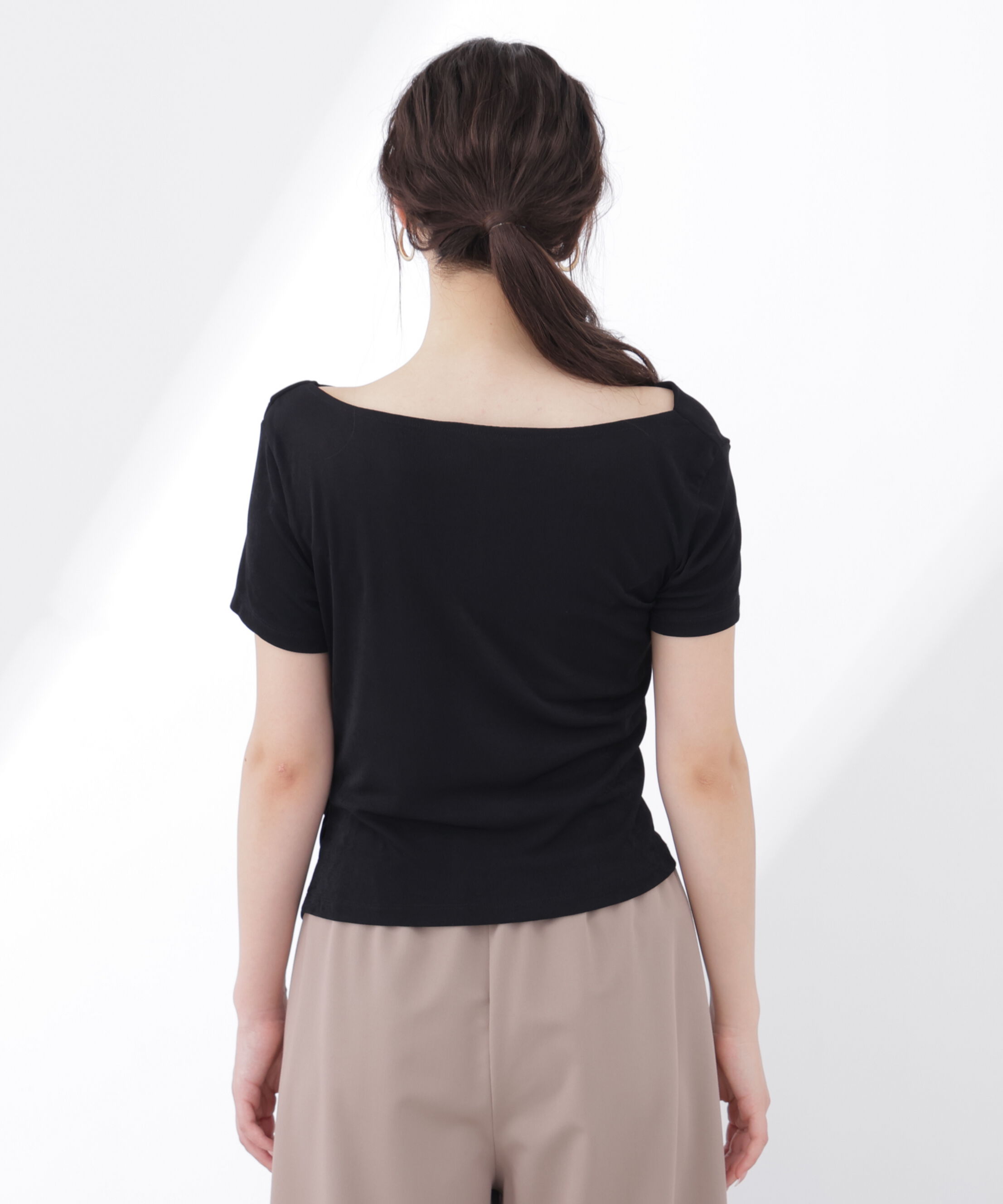 PROPORTION BODY DRESSING「〈a/mie〉アシメドレーププルオーバー」|Tシャツ・カットソー|