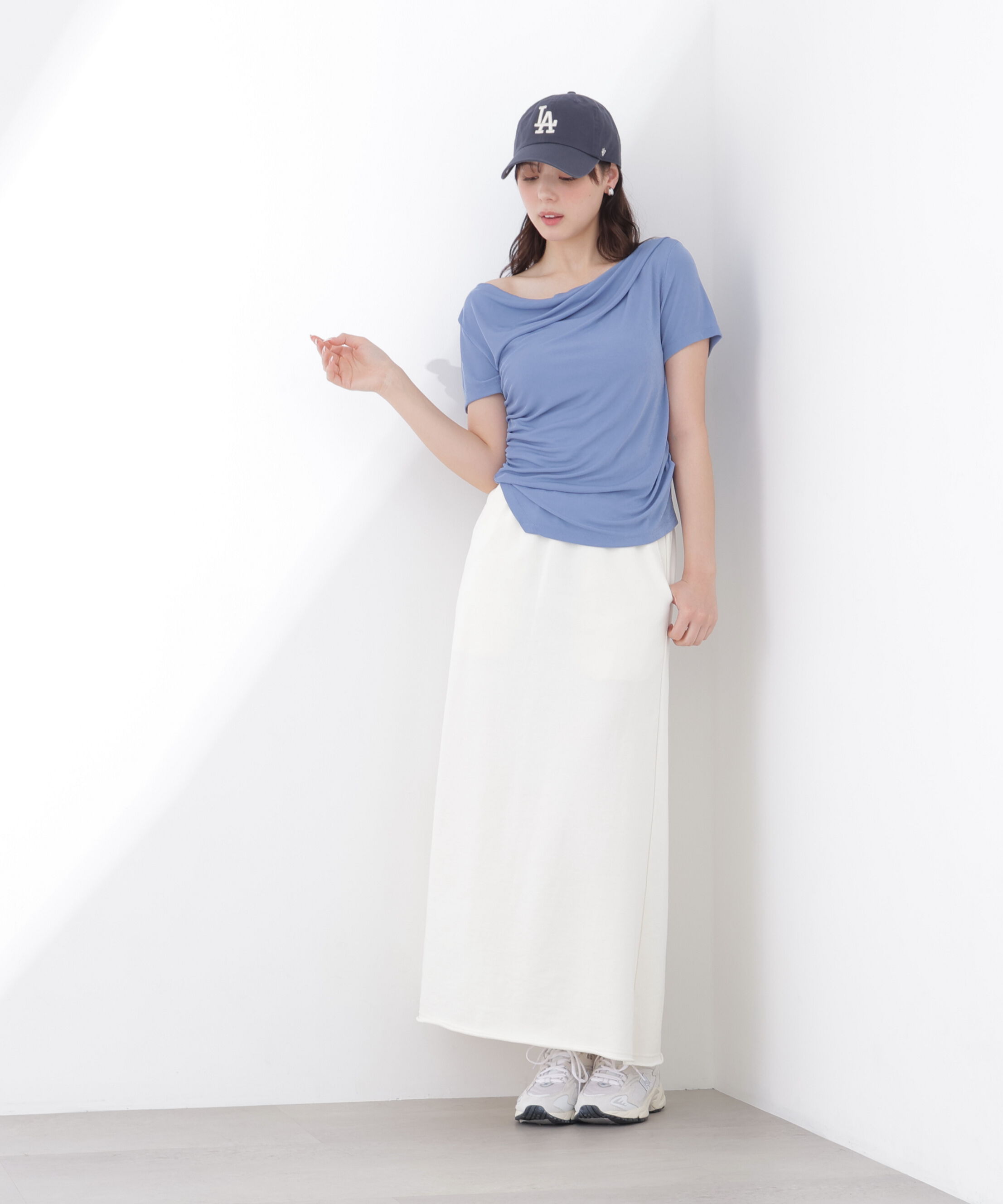 PROPORTION BODY DRESSING「〈a/mie〉アシメドレーププルオーバー」|Tシャツ・カットソー|