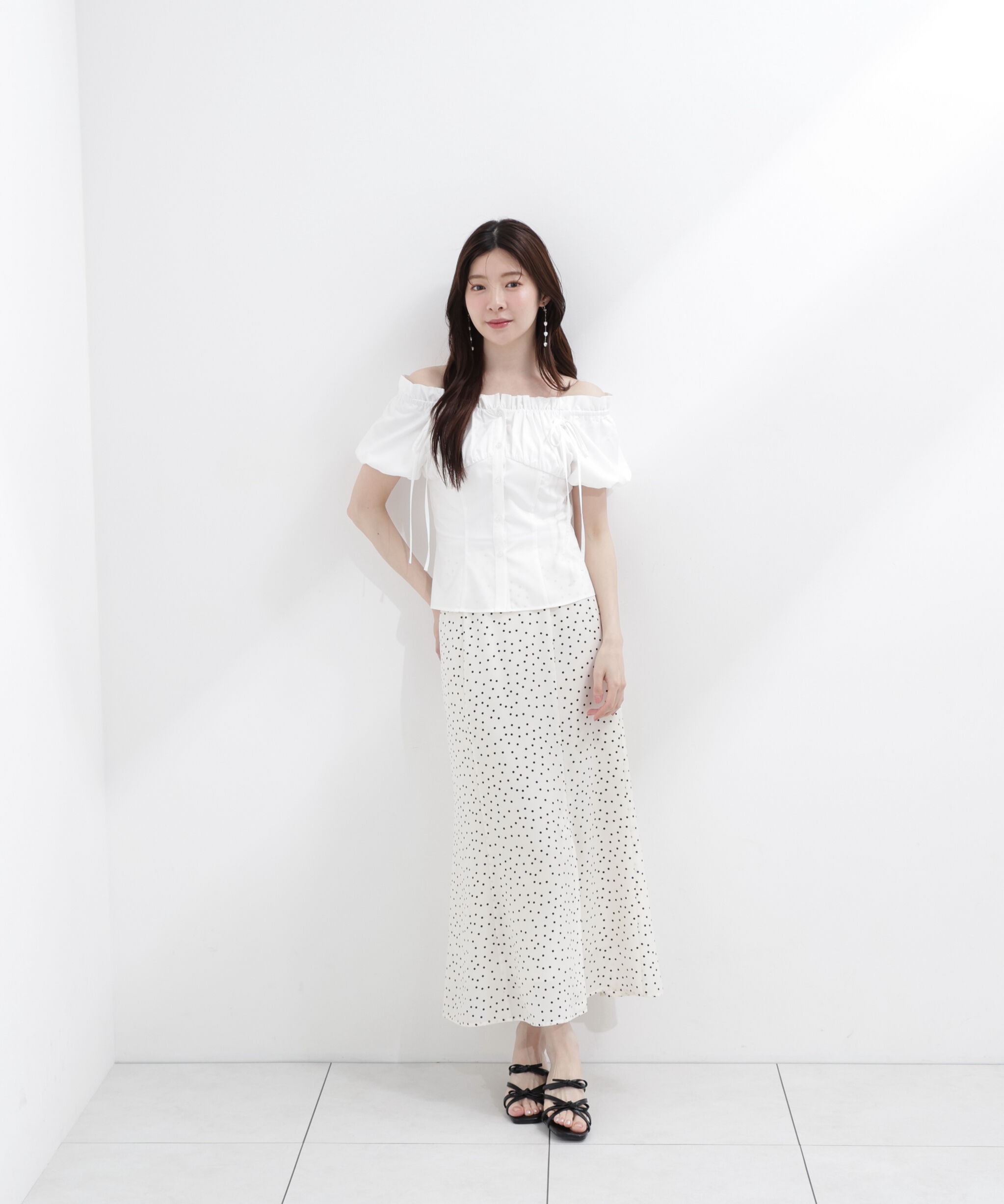 PROPORTION BODY DRESSING「コラボオフショルリボンブラウス」|シャツ・ブラウス|