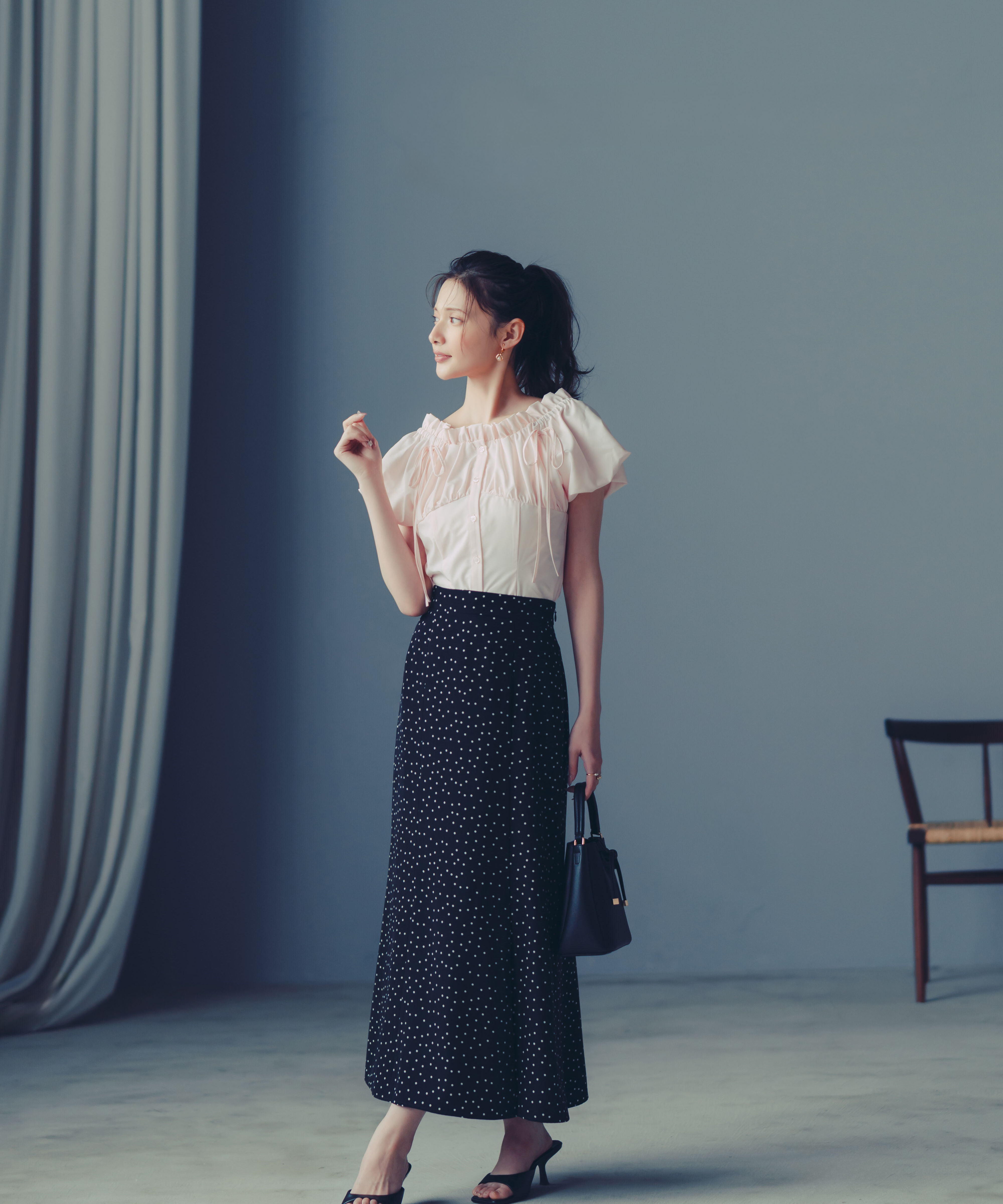 PROPORTION BODY DRESSING「コラボオフショルリボンブラウス」|シャツ・ブラウス|