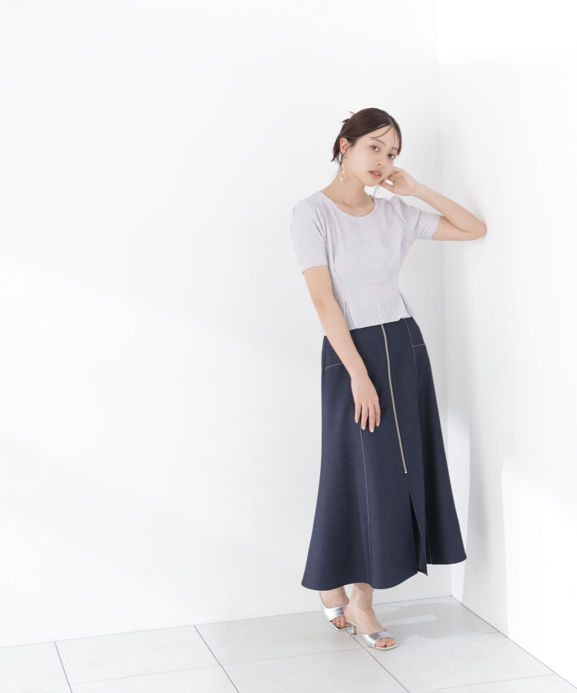 PROPORTION BODY DRESSING「ウエストタックカットトップス」|Tシャツ・カットソー|
