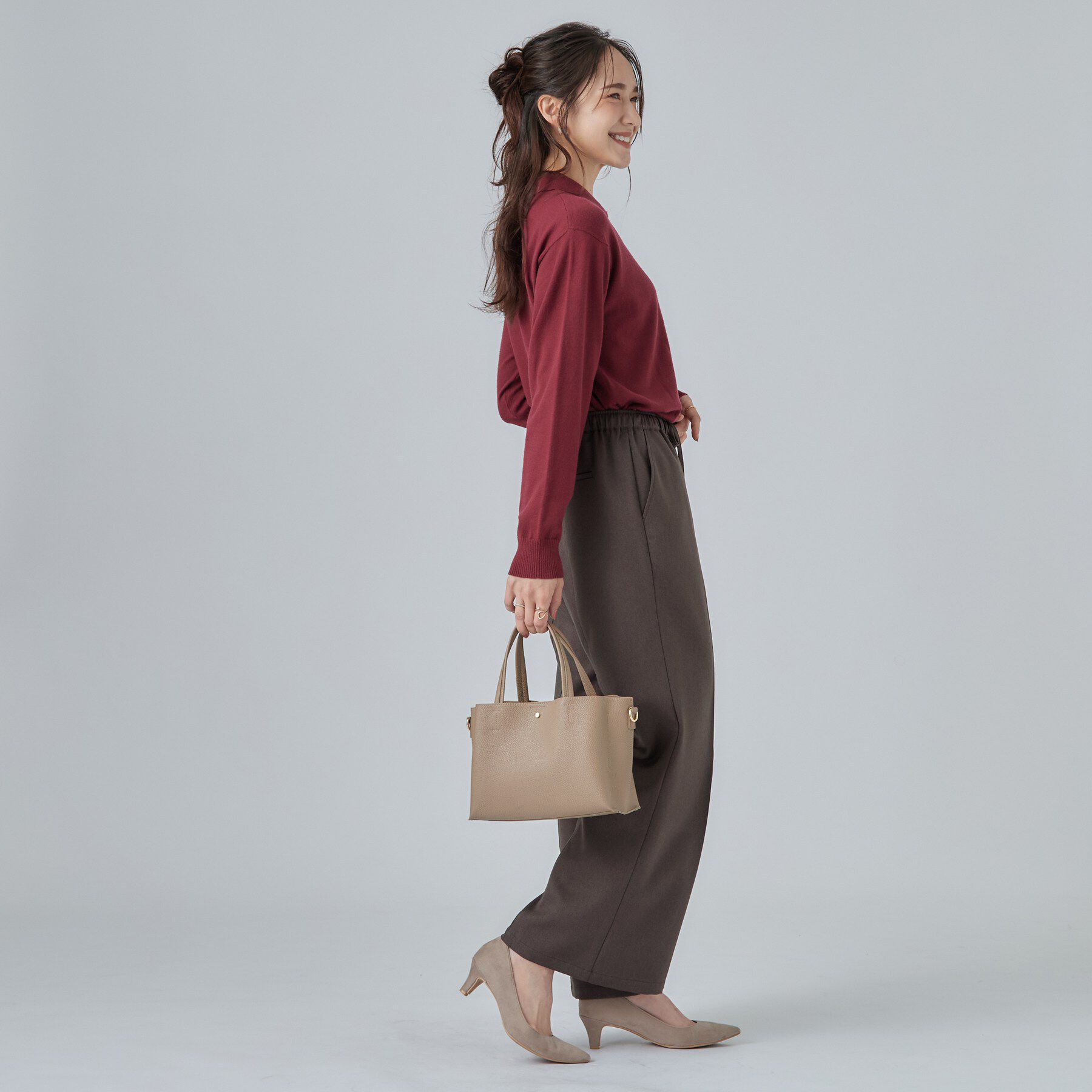 SHOO･LA･RUE「【軽量／2WAY】ふわっと軽いボックストートバッグ」|トートバッグ|