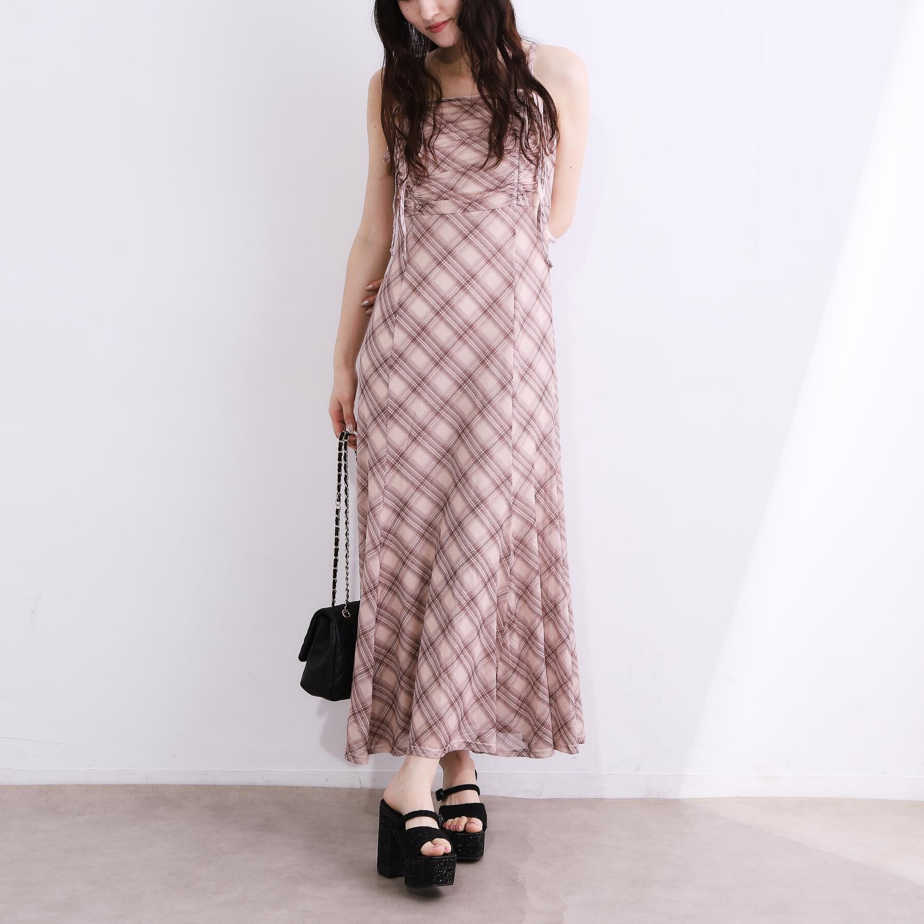 ESPERANZA「【ラク盛り／サンダル】 リピーター続出／脚長美脚 グリッターソールツイードミュール」|サンダル|