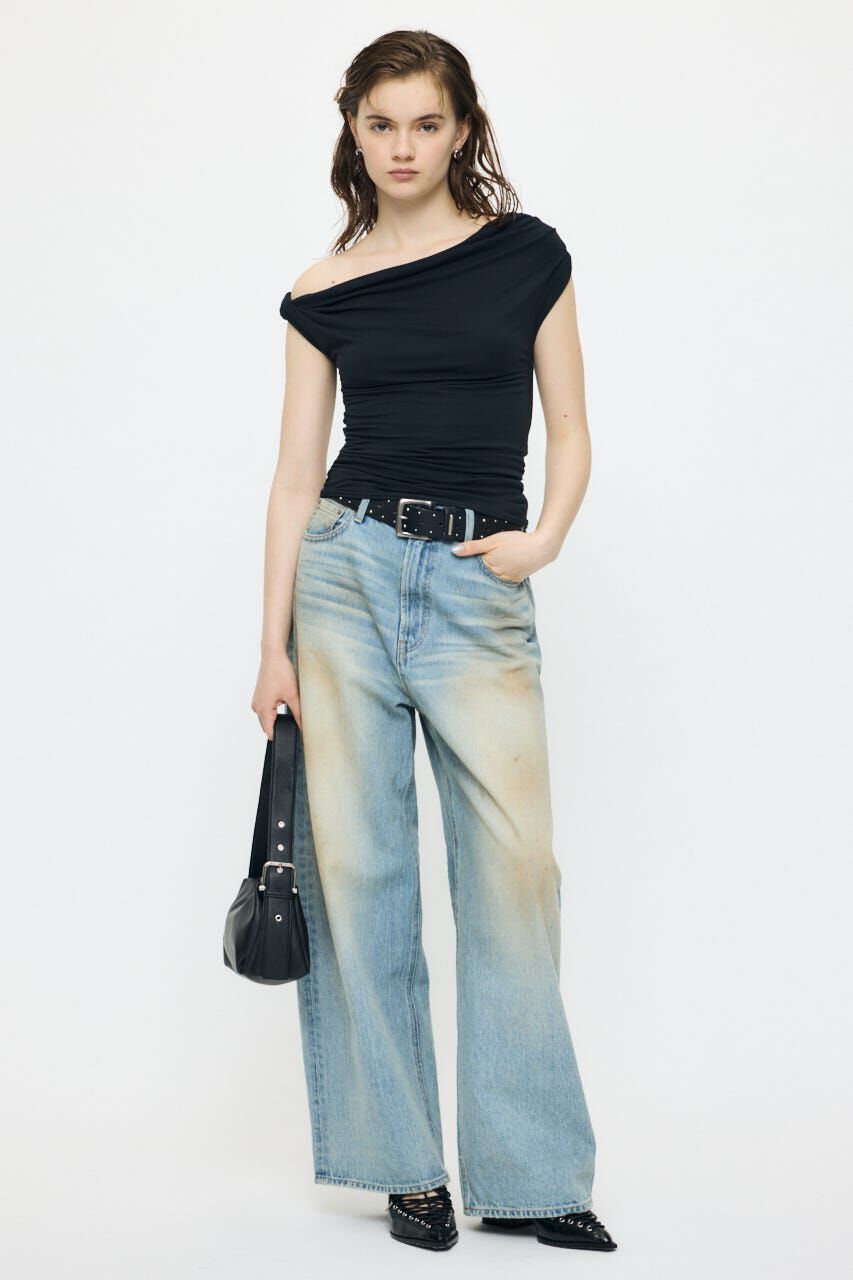 MOUSSY「DRAPE OFF SHOULDER CUT トップス」|その他|