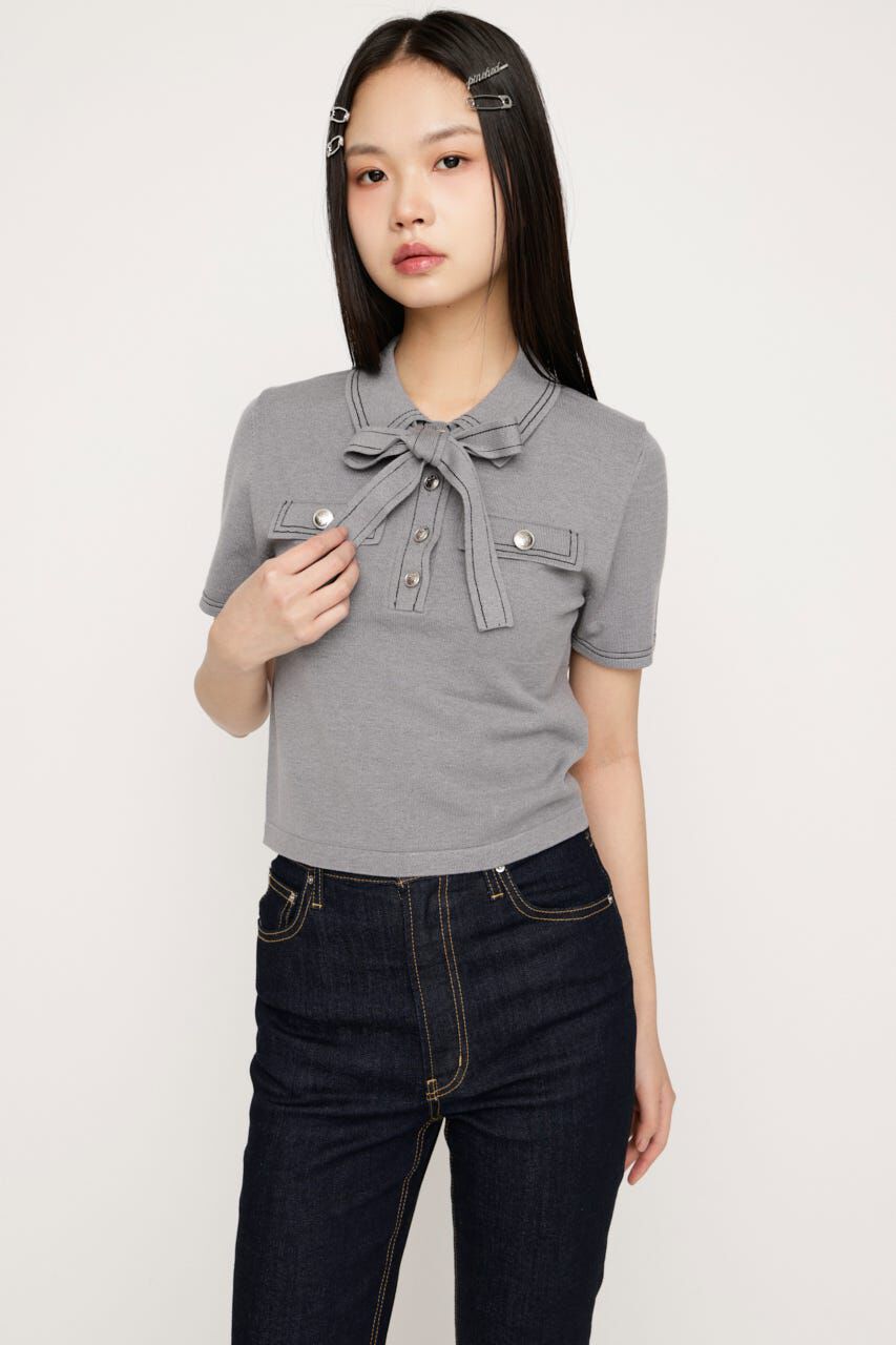 SLY「STICH COMPACT KNIT トップス」|ニット・セーター|