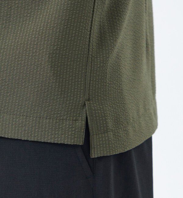 MACKINTOSH PHILOSOPHY「【WEB&一部店舗限定】トロッター スクエアボタンダウン半袖シャツ サッカーストライプ」|シャツ・ブラウス|