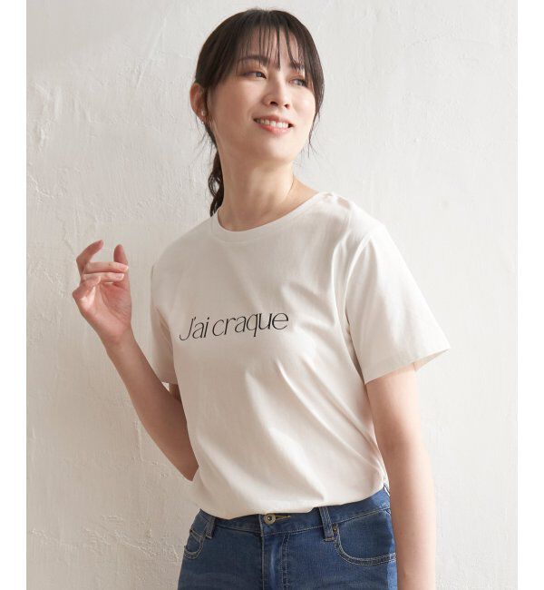ikka「ロゴフォトプリントT」|Tシャツ・カットソー|オフホワイト