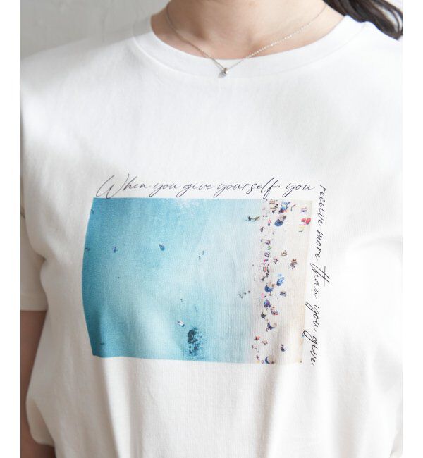 ikka「ロゴフォトプリントT」|Tシャツ・カットソー|