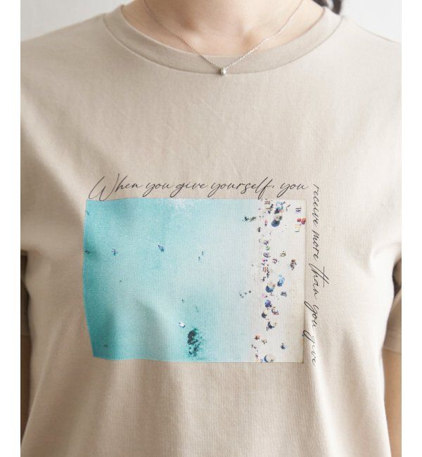 ikka「ロゴフォトプリントT」|Tシャツ・カットソー|