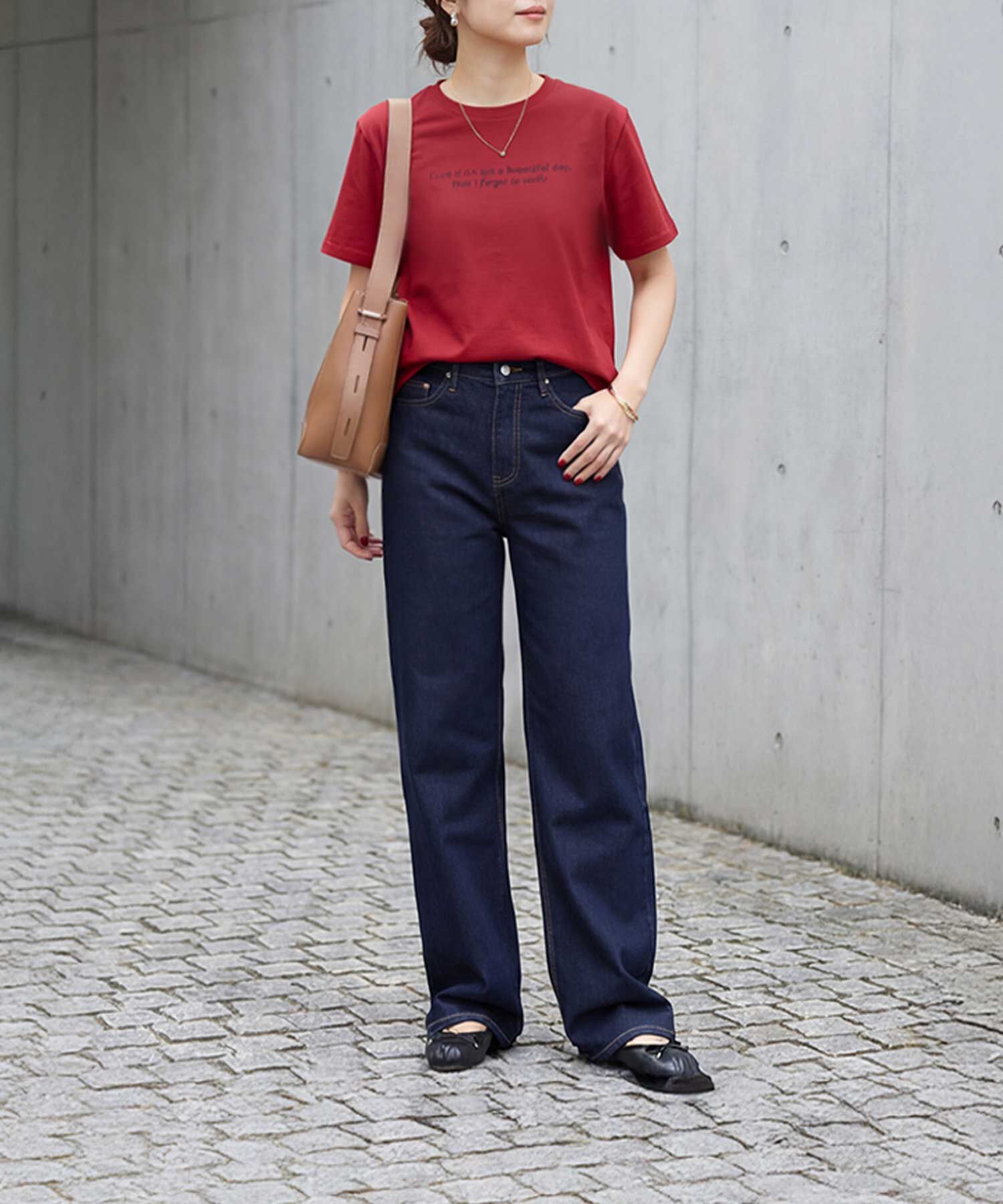 STYLE DELI「スモールメッセージロゴTシャツ」|Tシャツ・カットソー|