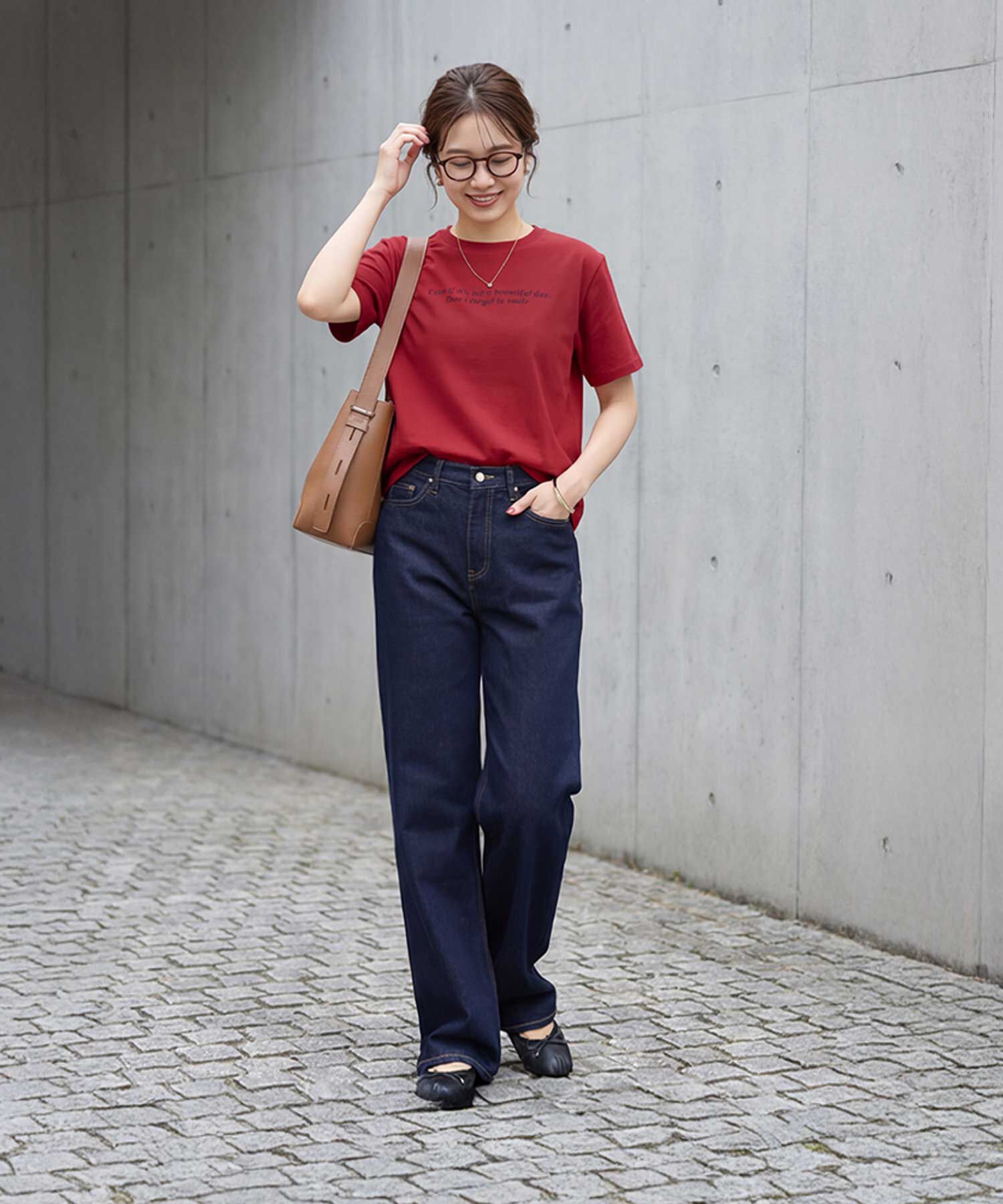 STYLE DELI「スモールメッセージロゴTシャツ」|Tシャツ・カットソー|