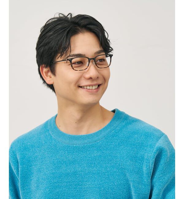  「スクエア型 メガネ | 軽量 柔軟性 鼻パッド 眼鏡 伊達めがね 度付き Zoff SMART レンズ交換券付」|メガネ|