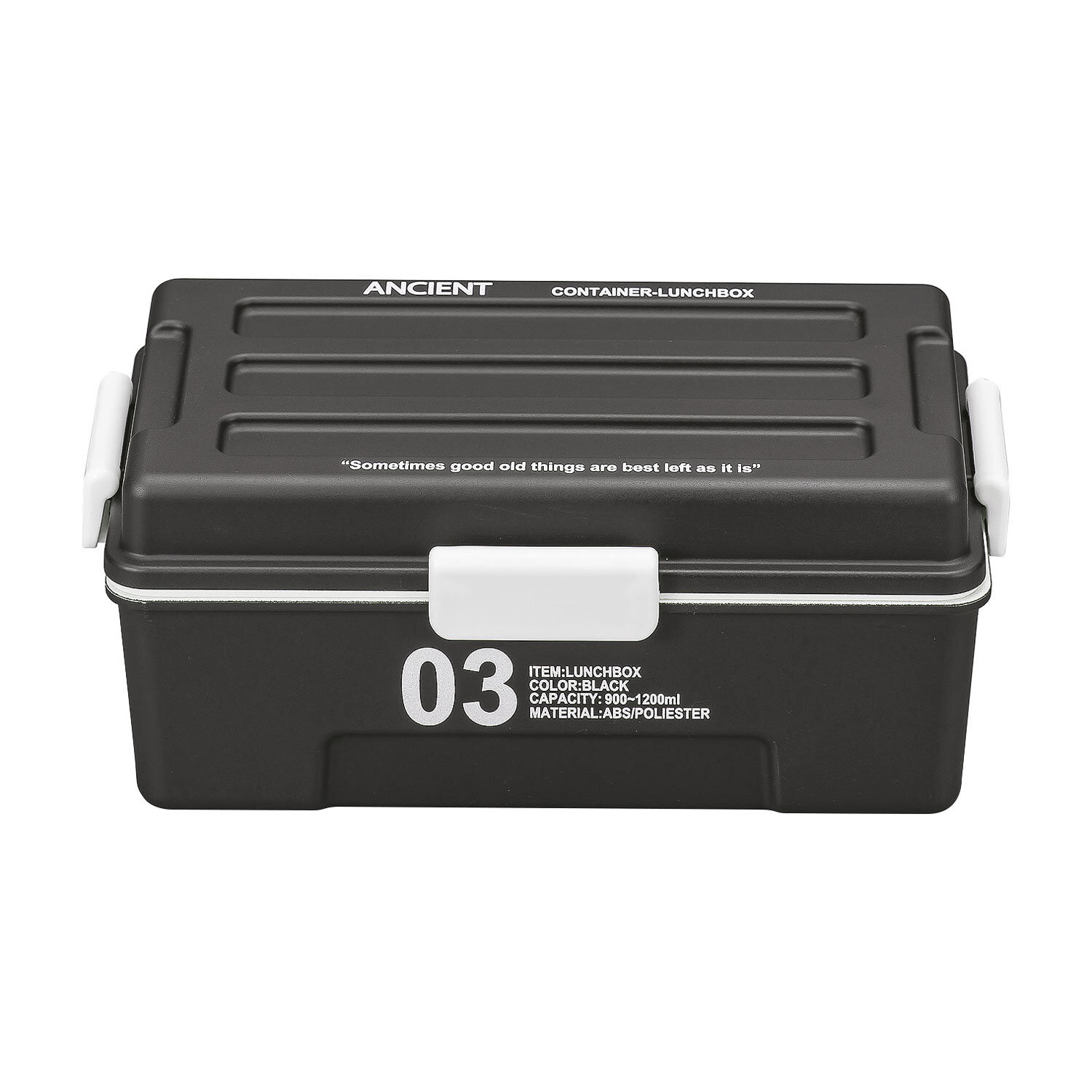 BACKYARD FAMILY「弁当箱 ストレージ STORAGE ランチボックス ランチ 弁当 男子 メンズ 大容量 1段 通販」|食器・キッチングッズ|ブラック2