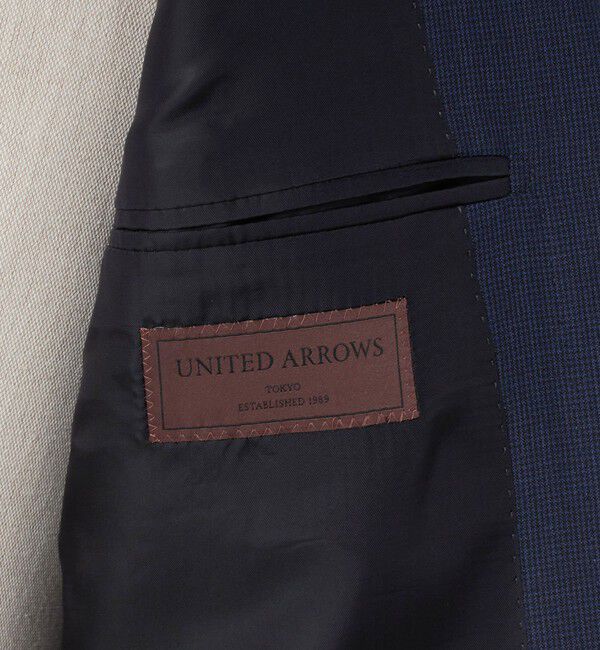 UNITED ARROWS「Vitale Barberis Canonico ハウンドトゥース シングル 3ボタンスーツ MC―MODEL」|スーツ|