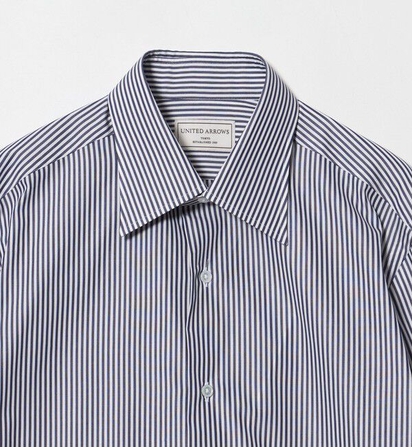 UNITED ARROWS「THOMAS MASON ロンドンストライプ レギュラーカラー ダブルカフス シャツ」|シャツ・ブラウス|
