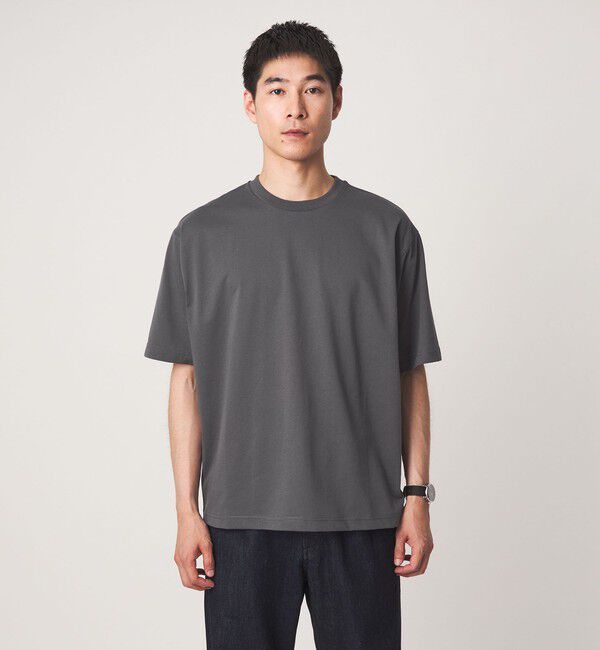 UNITED ARROWS green label relaxing「【WEB限定】JUST fit デイリー ワイド Tシャツ -吸水速乾・抗菌-」|Tシャツ・カットソー|