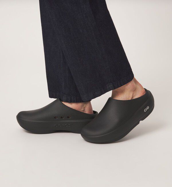 UNITED ARROWS green label relaxing「＜OOFOS＞OOCLOOG PLUS サンダル」|サンダル|BLACK