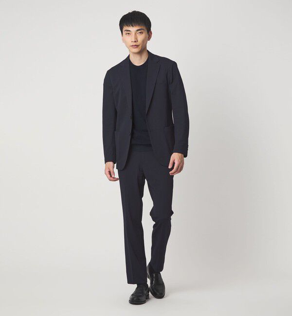 UNITED ARROWS green label relaxing「A+ プレーン 18G ビズ クルーネック 半袖ニット -ウォッシャブル-」|ニット・セーター|