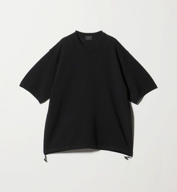 UNITED ARROWS green label relaxing「ガーター ドローコード 半袖 クルーネック ニット -ウォッシャブル・UVカット・遮熱-」|Tシャツ・カットソー|