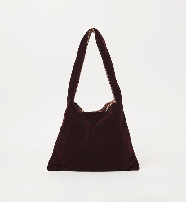 UNITED ARROWS green label relaxing「＜CLANATE＞リバーシル バッグ（無地/チェック）」|ショルダー・メッセンジャー|WINE