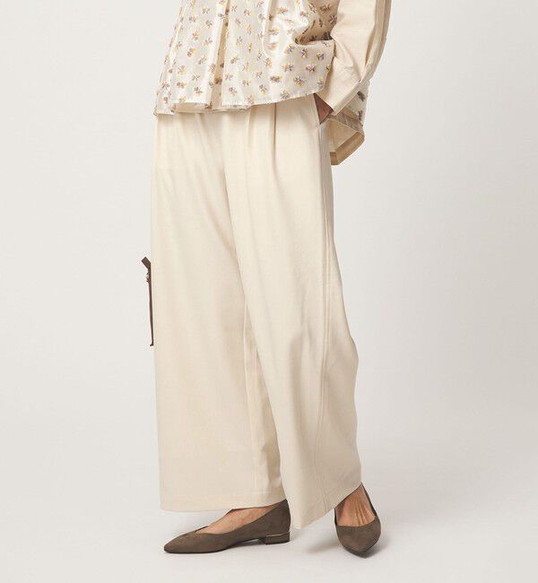 UNITED ARROWS green label relaxing「［size SHORT/TALLあり］オルマイ ツイル ワイド パンツ オフホワイト」|その他|