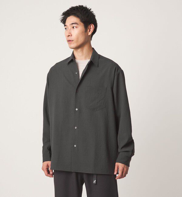 UNITED ARROWS green label relaxing「ワッシャー ポプリン ボックス レギュラー カラー 長袖 シャツ」|シャツ・ブラウス|