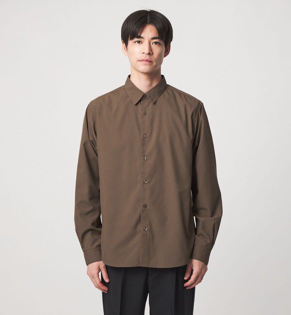 UNITED ARROWS green label relaxing「【WEB限定】JUST fit コットンライク ポリエステル 長袖 シャツ」|シャツ・ブラウス|