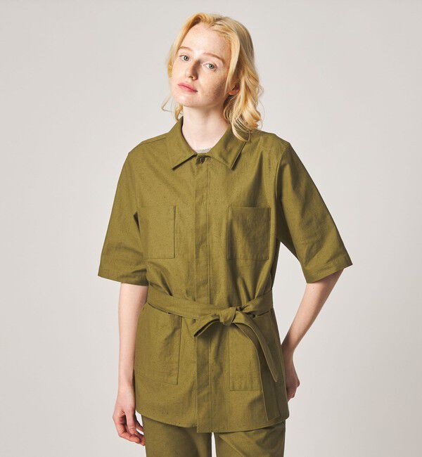 STEVEN ALAN「＜Steven Alan＞コットン サファリ シャツ」|シャツ・ブラウス|