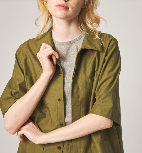 STEVEN ALAN「＜Steven Alan＞コットン サファリ シャツ」|シャツ・ブラウス|