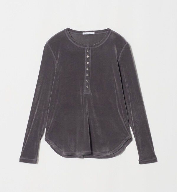 BEAUTY&YOUTH UNITED ARROWS「フロッキーチュール ヘンリーネック カットソー」|Tシャツ・カットソー|DK.GRAY