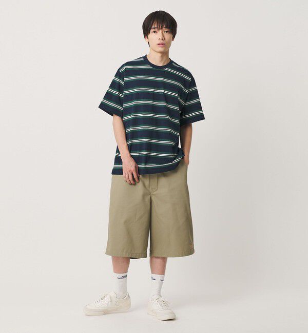 NICE WEATHER「＜NICE WEATHER＞ボーダーショートスリーブ Tシャツ」|Tシャツ・カットソー|