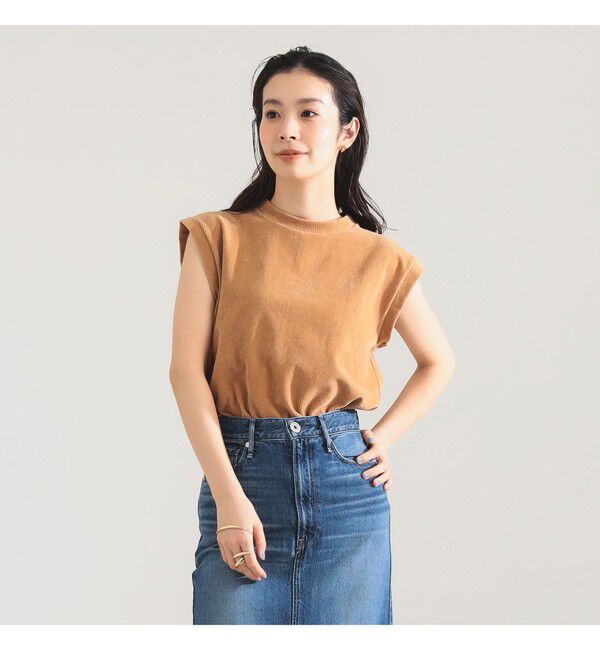 Demi-Luxe BEAMS 「MAISON CORNICHON / スリーブレス Tシャツ」|Tシャツ・カットソー|CARAMEL
