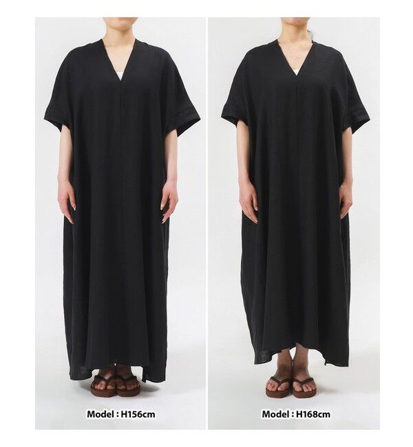Demi-Luxe BEAMS 「リネン カフタン ワンピース」|ワンピース|