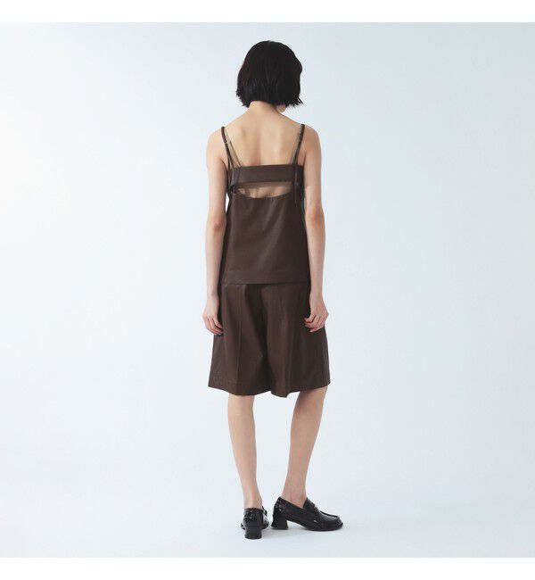Ray BEAMS 「フェイクレザー アシンメトリー キャミソール」|キャミソール|