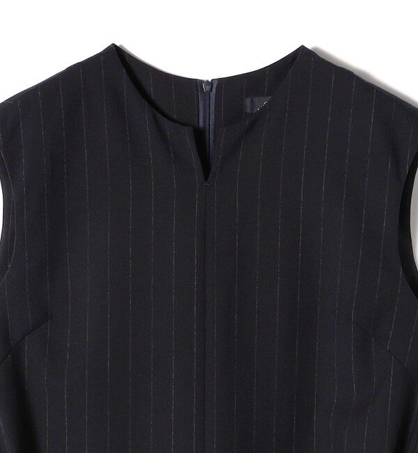 SHIPS for women「SHIPS Primary Navy Label:梳毛 ストライプ サロペット」|オールインワン|