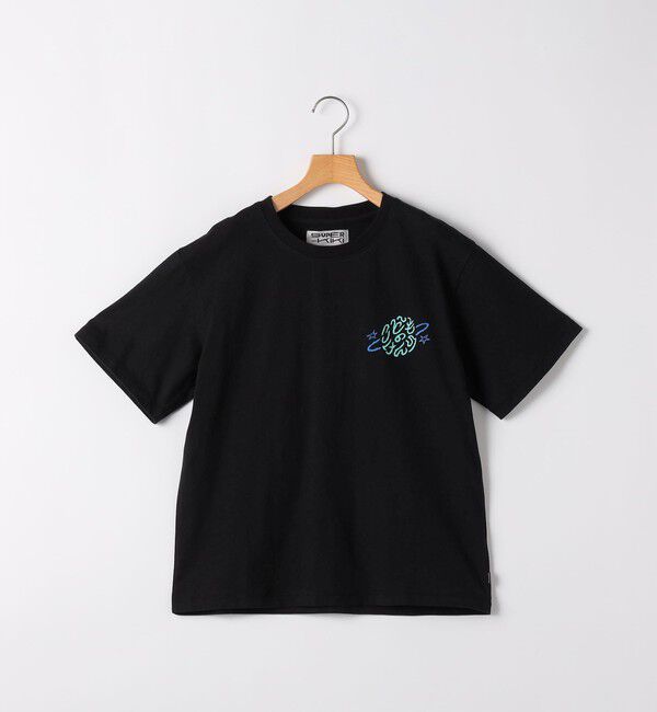 SHIPS KIDS「ARCH&LINE:155～165cm / オーガニックコットン プリント Tシャツ」|Tシャツ・カットソー|ブラック
