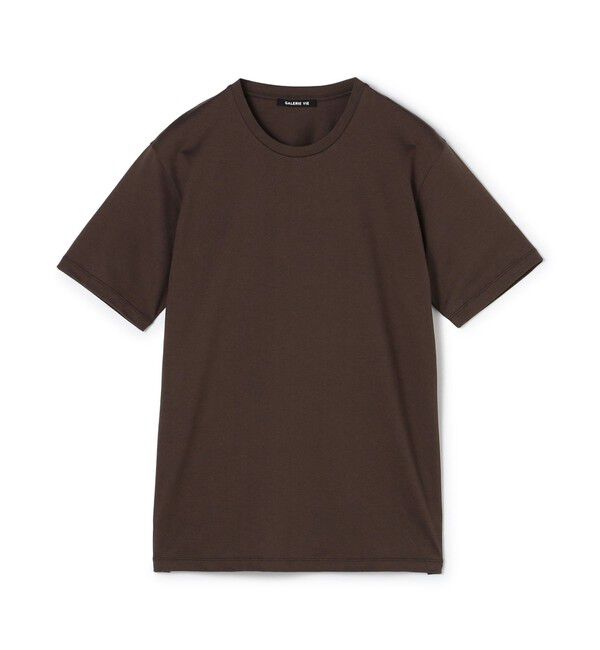 GALERIE VIE「ファインコットン ハーフスリーブTシャツ」|Tシャツ・カットソー|49 ダークブラウン