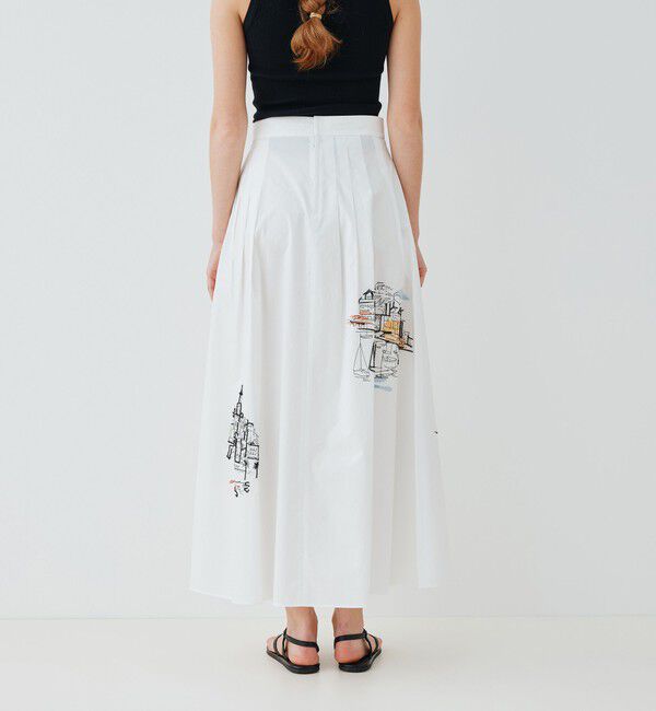 GALERIE VIE「 Landscape Embroidery Skirt」|スカート|
